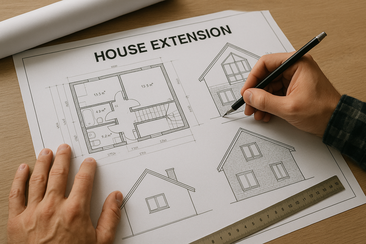 house extension architect drawing KL Selangor interior design for landed house in KL and Selangor color and Material selection